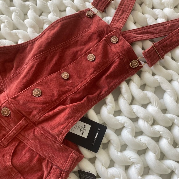 Fashion Nova Corduroy Overalls - Picture 5 of 5